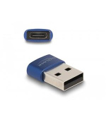 Delock Adaptér USB 2.0, ze zástrčkového konektoru USB Typu-A na zásuvkový konektor USB Type-C™, modrá