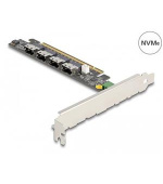 Delock Karta PCI Express x16 na 4 x interní SFF-8654 4i NVMe - rozvětvení