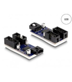 Delock Hub USB 2.0 pin konektor samec 2 porty
