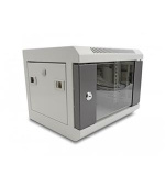 Delock 10” Síťová skříň se skleněnými dvířky, 4U, šedá