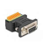 Delock Adaptér ze zásuvkového konektoru D-Sub 9 na svorkovnici, s tlačítkem