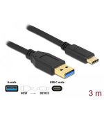 Delock SuperSpeed USB (USB 3.2 Gen 2) kabel Typu-A na USB Type-C™, délky 3m