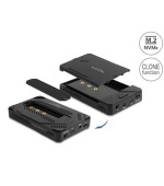 Delock Externí pouzdro USB Type-C™ pro 1 x SSD M.2 NVMe + 1 x SATA SSD / HDD 2.5” s funkcí klonování
