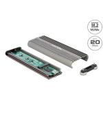 Delock Externí pouzdro pro M.2 NVMe PCIe SSD se SuperSpeed USB 20 Gbps (USB 3.2 Gen 2x2) USB Type-C™ samice - beznástroj