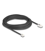Delock Telefonní kabel RJ45, ze zástrčky na zástrčku RJ11, černý, 10 m