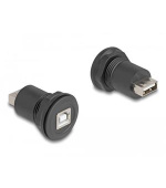 Delock Integrovaný konektor z USB 2.0 Typu-B na USB 2.0 Typu-A, černý