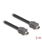 Delock ze zástrčkového konektoru Cable ix Industrial®( A-kódovaný) na zástrčkový konektor Cat.7, délky 2 m