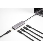 Delock USB 5 Gbps 4 portový Hub USB Type-C™ s konektorem USB Type-C™