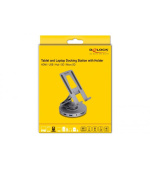 Delock Dokovací stanice pro tablety a laptopy, 4K, s integrovaným držákem - HDMI / USB / Hub / SD / Micro SD / PD 3.0