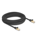 Delock Síťový kabel RJ45 s pleteným opláštěním, Cat.6A, ze zástrčky S/FTP na zástrčku, 10 m, černý