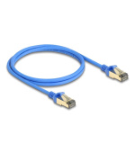 Delock Síťový kabel RJ45, Cat.8.1, F/FTP, tenký, 1 m, modrý