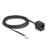 Delock Telefonní kabel ze zástrčky RJ11 na zásuvku RJ45, černý 3 m