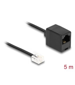 Delock Telefonní kabel ze zástrčky RJ11 na zásuvku RJ45, černý 5 m