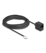 Delock Telefonní kabel ze zástrčky RJ11 na zásuvku RJ45, černý 10 m