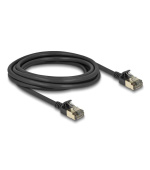 Delock Síťový kabel RJ45 Cat.8.1, F/FTP Slim Pro, 3 m, černý