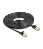 Delock Síťový kabel RJ45 Cat.6A, ze zástrčky na zástrčku, s robustní západkou a hrubým plochým kabelem Cat.7, U/FTP, 5 m