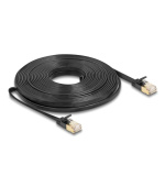 Delock Síťový kabel RJ45 Cat.6A, ze zástrčky na zástrčku,s robustní západkou a hrubým plochým kabelem Cat.7,U/FTP, 10 m
