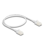 Delock Síťový kabel RJ45 Cat.6A, ze zástrčky na zástrčku, s robustní západkou, pro průmyslové použití, U/UTP Slim, 0,5 m