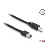 Delock Kabel EASY-USB 2.0 Typ-A samec > USB 2.0 Typ-B samec 3 m černý