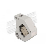 Delock Adaptér na DIN lištu s Keystone Modulem RJ45, zásuvkový, Cat.6A LSA