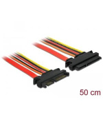Delock Prodlužovací kabel SATA 6 Gb/s 22 pin samec > SATA 22 pin samice (3,3 V + 5 V + 12 V) 50 cm
