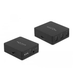 Delock Přepínač S/PDIF TOSLINK 3 v 1 výstup s infračerveným dálkovým ovládáním a napájený přes USB