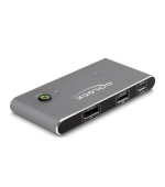 Delock Přepínač KVM z rozhraní USB-C™ na DisplayPort 8K 30 Hz s USB 2.0