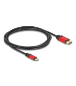 Delock Kabel USB Type-C™ na DisplayPort (DP Alt Mód) 8K 30 Hz s funkcí HDR 2 m červená