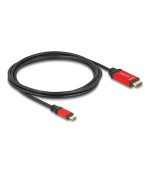 Delock Kabel USB Type-C™ na HDMI (DP Alt Mód) 8K 60 Hz s funkcí HDR 2 m červená