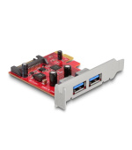 Delock PCI Express x1 Karta na 2 x externí USB 5 Gbps Typ-A samice - Low Profile