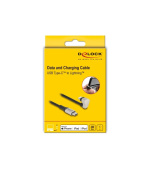 Delock Datový a nabíjecí kabel USB Type-C™ na Lightning™ pro iPhone™ a iPad™, 180°, pravoúhlá 1 m MFi