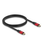 Delock USB 2.0 Cable USB Type-C™ male to male PD 3.0 100 W E-Marker 1 m red metal
