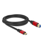 Delock USB 5 Gbps kabel USB Type-C™ samec na USB Typ-B samec 2 m červený kovový