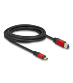Delock USB 5 Gbps kabel USB Type-C™ samec na USB Typ-B samec 3 m červený kovový