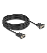 Delock Sériový kabel ze zásuvky RS-232 D-Sub9 na zásuvku D-Sub9, napájení na pinu 9, délka 10 m