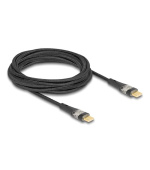 Delock Datový a rychlonabíjecí kabel USB 2.0 ze zástrčky rozhraní USB Type-C™ na zástrčku, průhledný, PD 3.0 100 W, 3 m