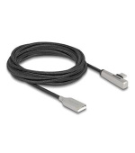 Delock Kabel ze zástrčky USB 2.0 Typ-A na zástrčku USB Type-C™, pravoúhlý, s LED a s funkcí rychlého nabíjení 60 W, 3 m