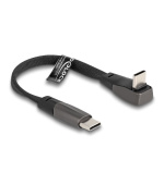 Delock Plochý páskový kabel USB 2.0 ze zástrčkového konektoru USB Type-C™ na zástrčkový konektor USB Type-C™, pravoúhlý
