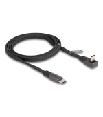 Delock Plochý páskový kabel USB 2.0 ze zástrčkového konektoru USB Type-C™ na zástrčkový konektor USB Type-C™, pravoúhlý