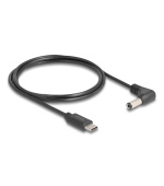 Delock Napájecí kabel z konektoru USB Type-C™ na stejnosměrný konektor 5,5 x 2,5 mm, pravoúhlý, 1,5 m
