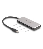 Delock USB 10 Gbps Hub, USB Type-C™ se 4 x zásuvkami USB Type-C™ a PD 85 W