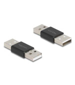 Delock Adaptér měnící „pohlaví“ USB 2.0 Typ-A ze zástrčky na zástrčku, kovový