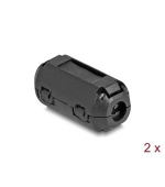 Delock Feritové jádro / Feritový kroužek pro kulatý kabel průměru 3,5 mm, 2 ks, černé