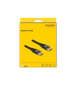 Delock DisplayPort kabel 8K 60 Hz 1 m černý kov