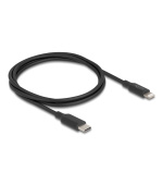 Delock Tenký datový a nabíjecí kabel z rozhraní USB Type-C™ na Lightning™, pro iPhone™, iPad™, iPod™, černý, 1 m, MFi