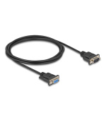 Delock Sériový kabel rozhraní RS-232 D-Sub9, ze zástrčkového na zásuvkový, délky 2 m