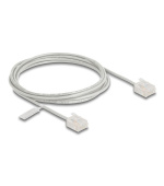 Delock Síťový kabel rozhraní RJ45 Cat.6, UTP Ultra Slim, 2 m, šedá s krátkými zástrčkami