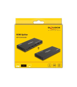 Delock HDMI Splitter 1 x vstupní HDMI na 4 x výstupní HDMI 4K 60 Hz, se zařízením na snížení měřítka