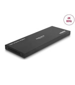 Delock HDMI Splitter 1 x vstupní HDMI na 8 x výstupní HDMI 4K 60 Hz, se zařízením na snížení měřítka