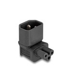 Delock Napájecí adaptér IEC 60320 – z C14 na C5, zástrčka / zásuvka, 2,5 A, 90°, pravoúhlý